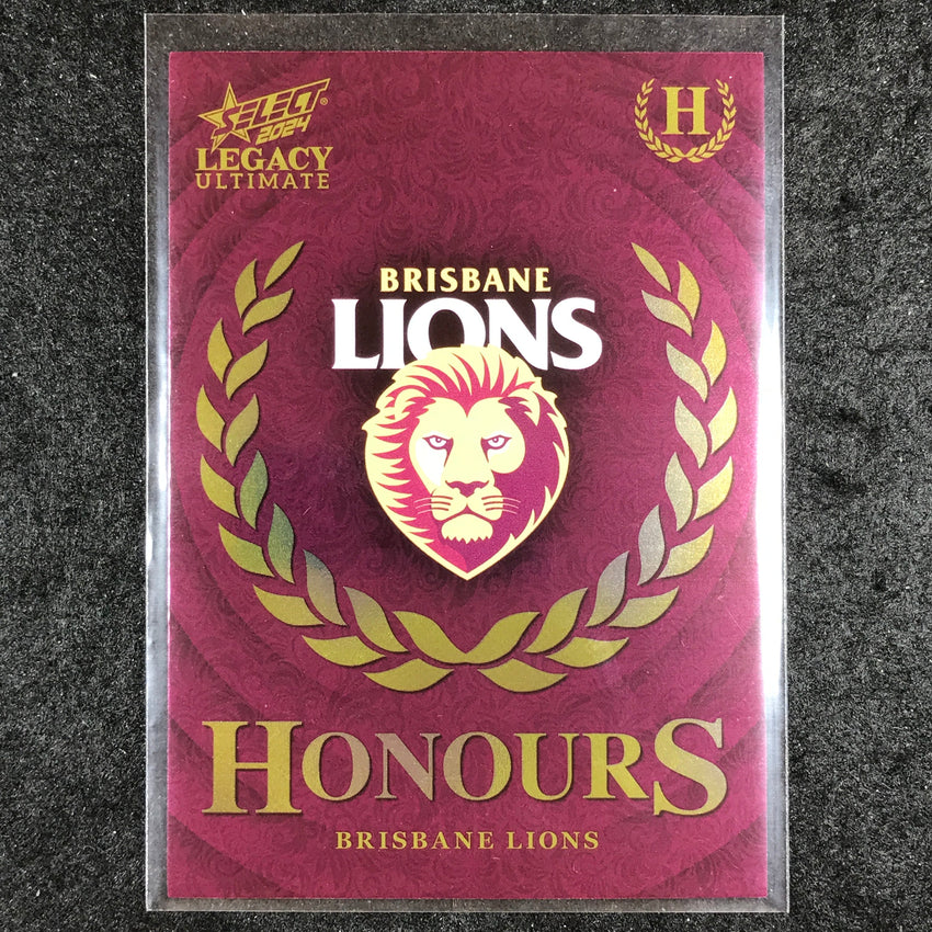 2024 Select AFL Legacy Ultimate BRISBANE LIONS LOGO Honours 89/255 #12