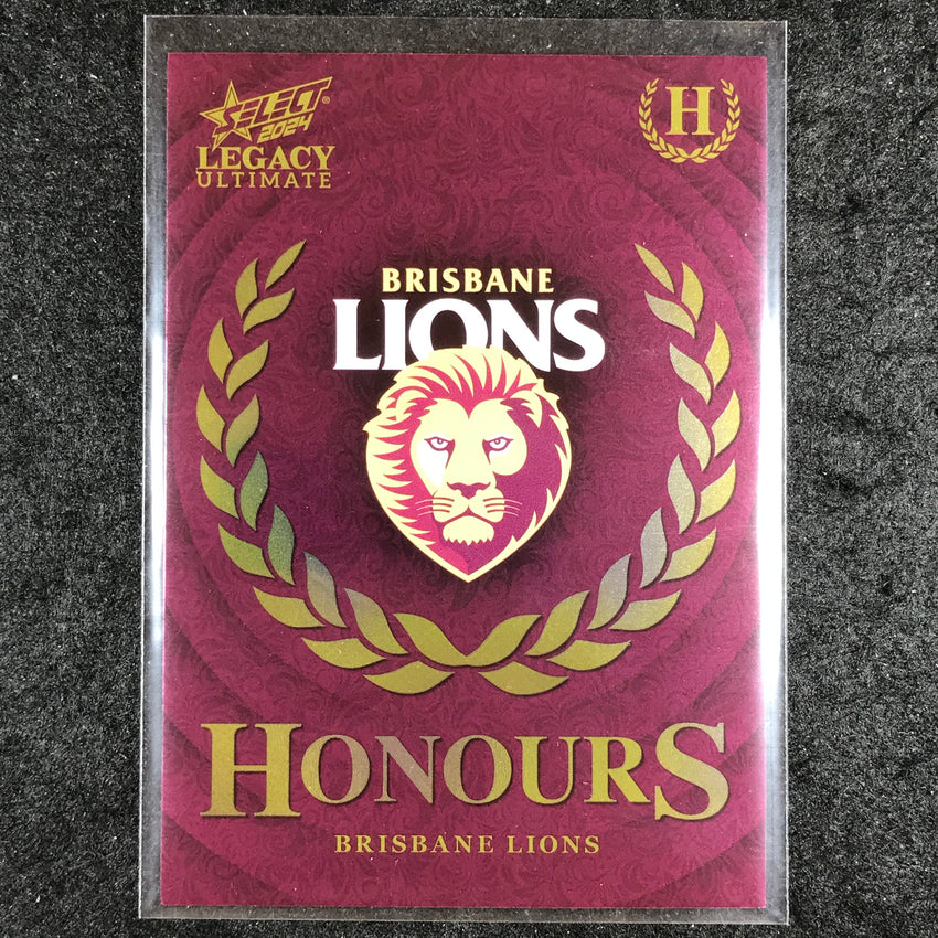 2024 Select AFL Legacy Ultimate BRISBANE LIONS LOGO Honours 201/255 #12