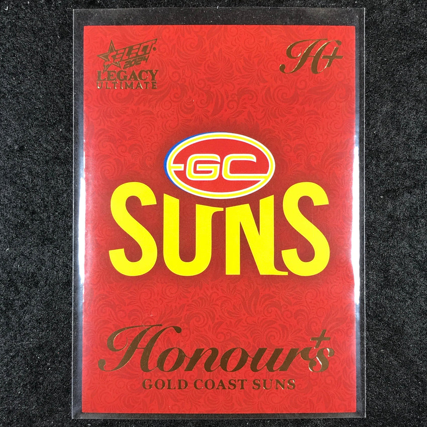2024 Select AFL Legacy Ultimate GOLD COAST SUNS LOGO Honours+ 17/125 #121
