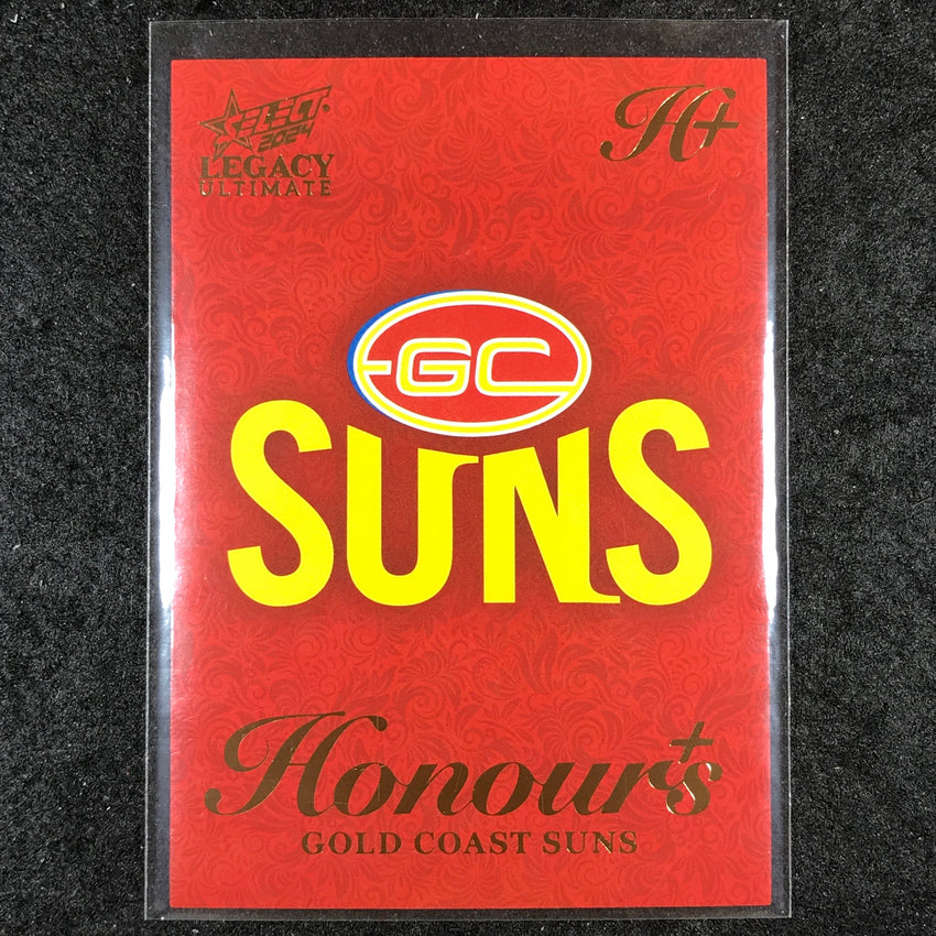 2024 Select AFL Legacy Ultimate GOLD COAST SUNS LOGO Honours+ 80/125 #121
