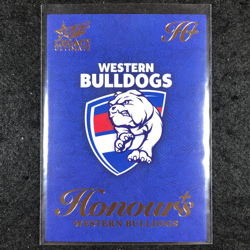 2024 Select AFL Legacy Ultimate WESTERN BULLDOGS LOGO Honours+ 90/125 #256