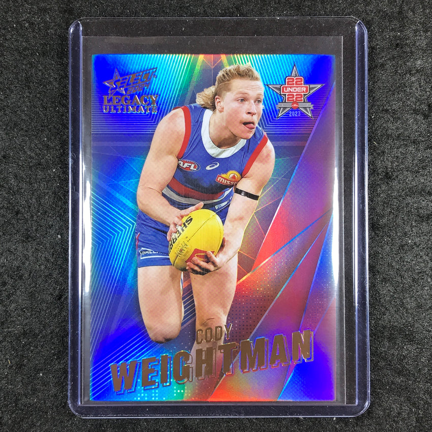 2024 Select AFL Legacy Ultimate CODY WEIGHTMAN 22 Under 22 007/180 #12