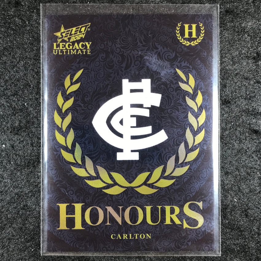 2024 Select AFL Legacy Ultimate CARLTON LOGO Honours 35/255 #23