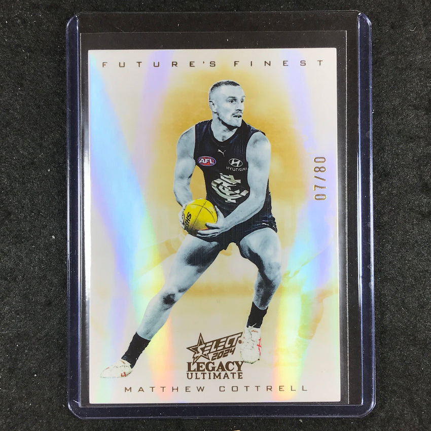 2024 Select AFL Legacy Ultimate MATTHEW COTTRELL Future's Finest 07/80 #7