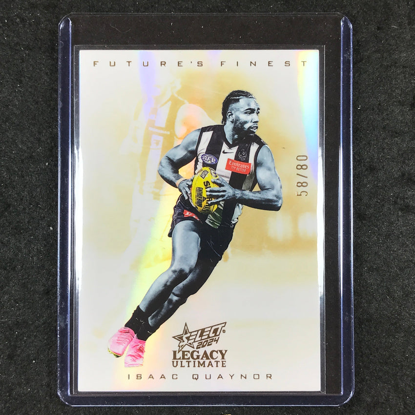 2024 Select AFL Legacy Ultimate ISAAC QUAYNOR Future's Finest 58/80 #12
