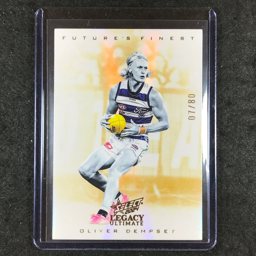2024 Select AFL Legacy Ultimate OLIVER DEMPSEY Future's Finest 07/80 #19