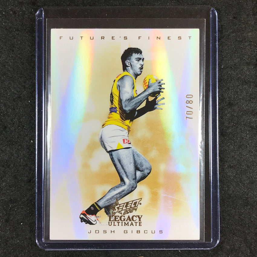 2024 Select AFL Legacy Ultimate JOSH GIBCUS Future's Finest 70/80 #41