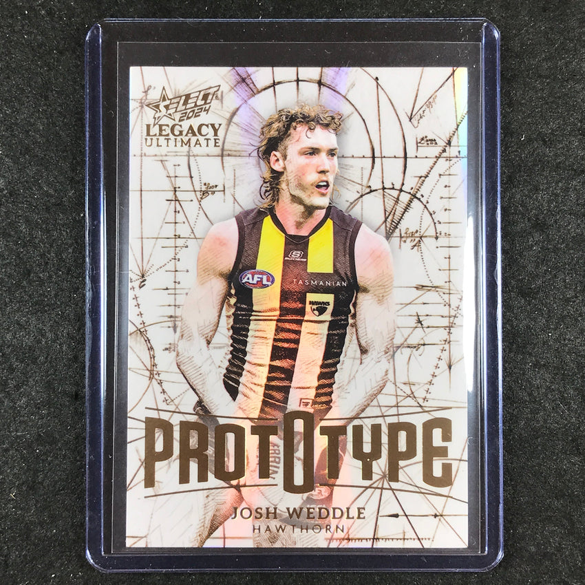 2024 Select AFL Legacy Ultimate JOSH WEDDLE Prototype 27/60 #80