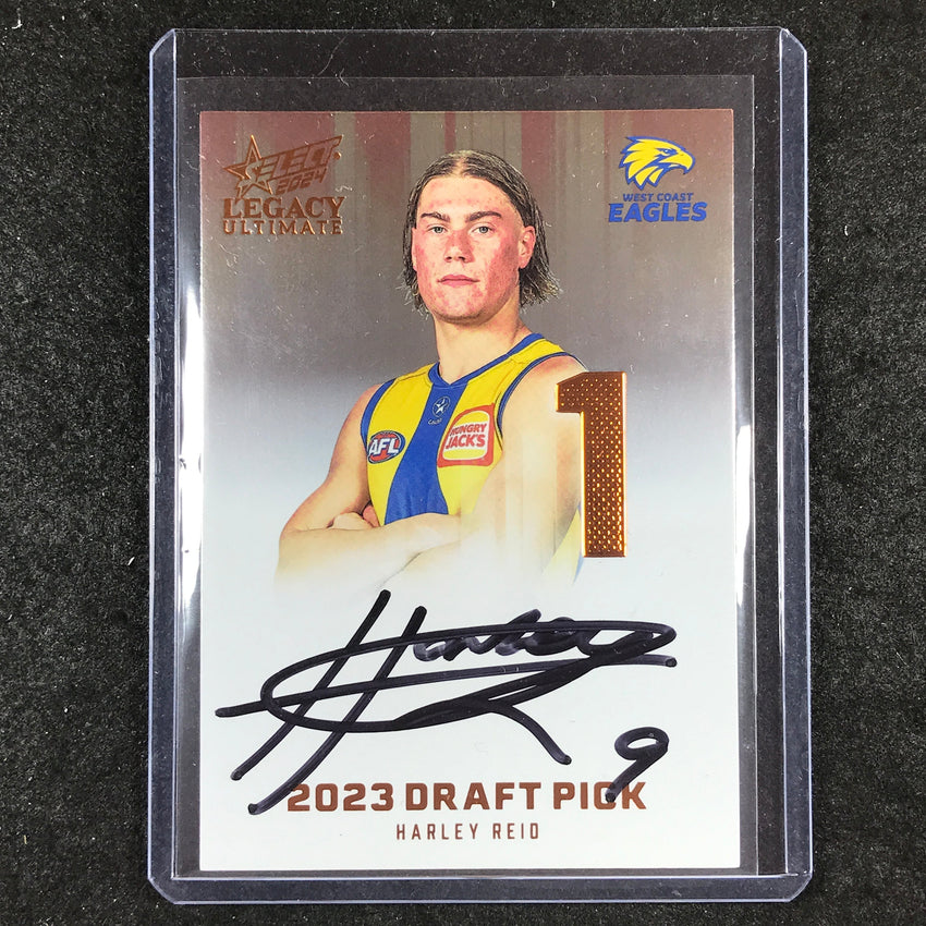 2024 Select AFL Legacy Ultimate HARLEY REID Draft Pick Signatures Copper 161/175