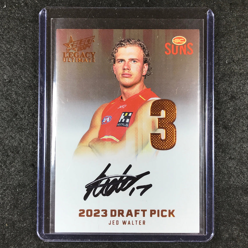2024 Select AFL Legacy Ultimate JED WALTER Draft Pick Signatures Copper 002/175
