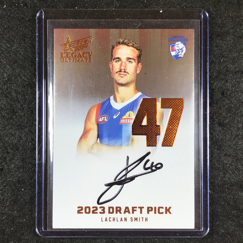 2024 Select AFL Legacy Ultimate LACHLAN SMITH Draft Pick Signatures 95/175 #47