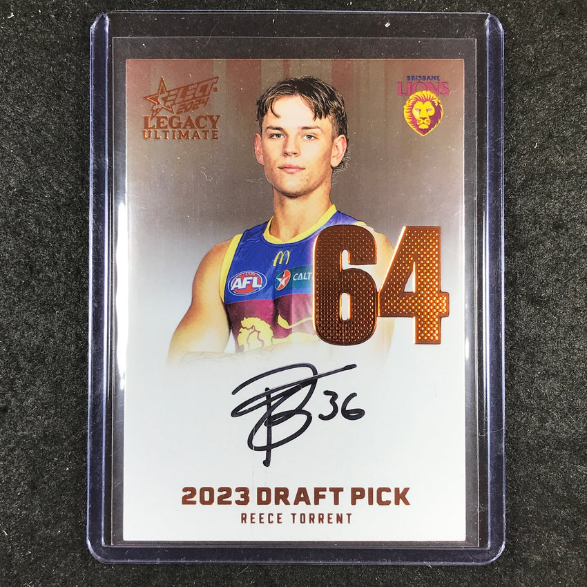 2024 Select AFL Legacy Ultimate REECE TORRENT Draft Pick Signatures 56/175 #64