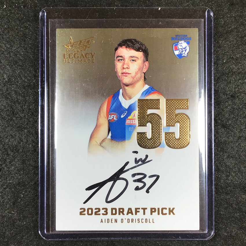 2024 Select AFL Legacy Ultimate AIDEN O'DRISCOLL Draft Pick Signatures 61/85 #55