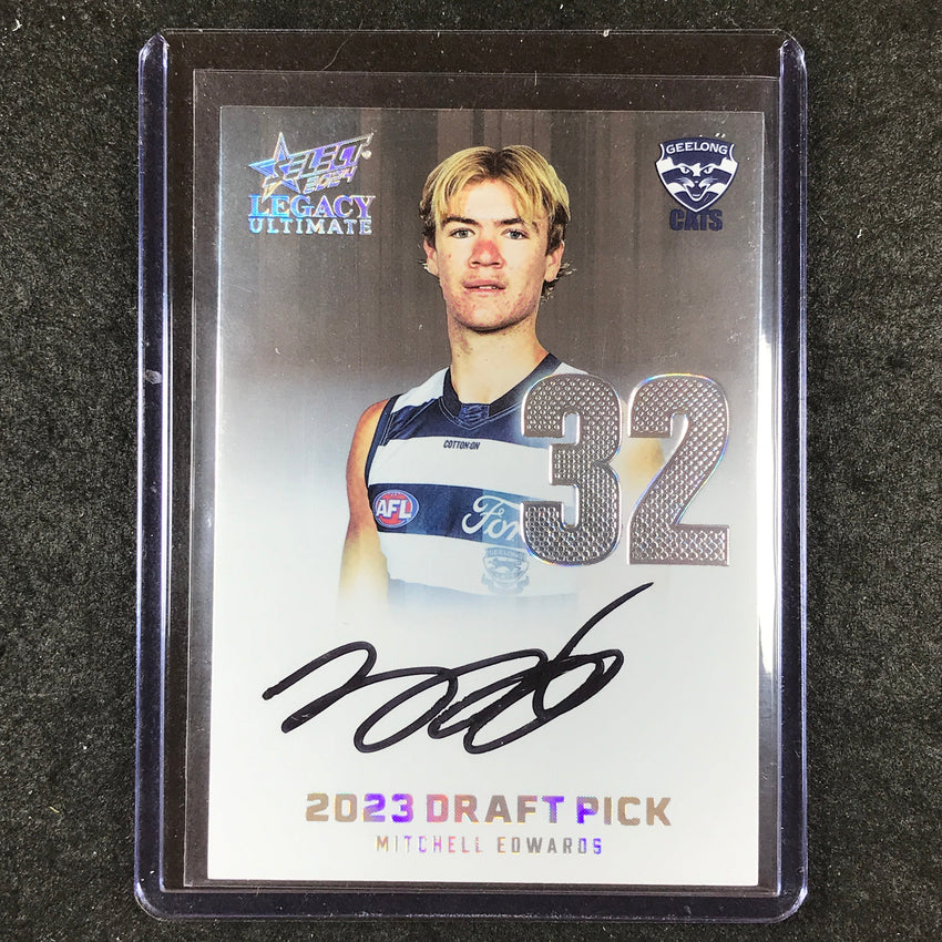 2024 Select AFL Legacy Ultimate MITCHELL EDWARDS Draft Pick Signatures 14/40 #32