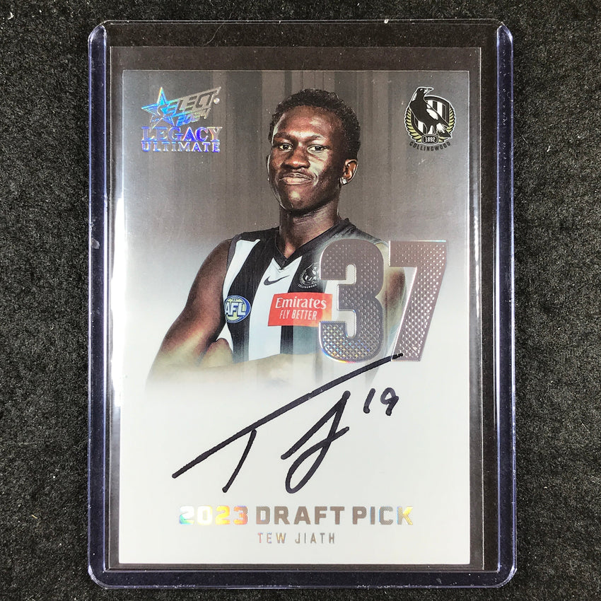 2024 Select AFL Legacy Ultimate TEW JIATH Draft Pick Signatures Platinum 17/40