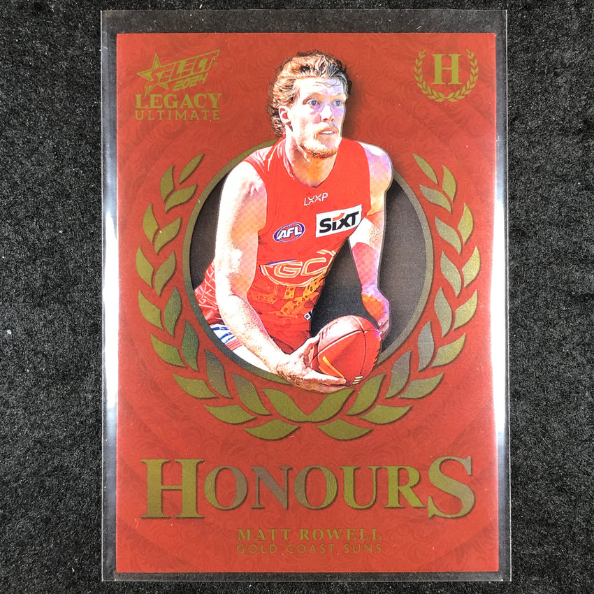 2024 Select AFL Legacy Ultimate MATT ROWELL Honours 43/255 #98
