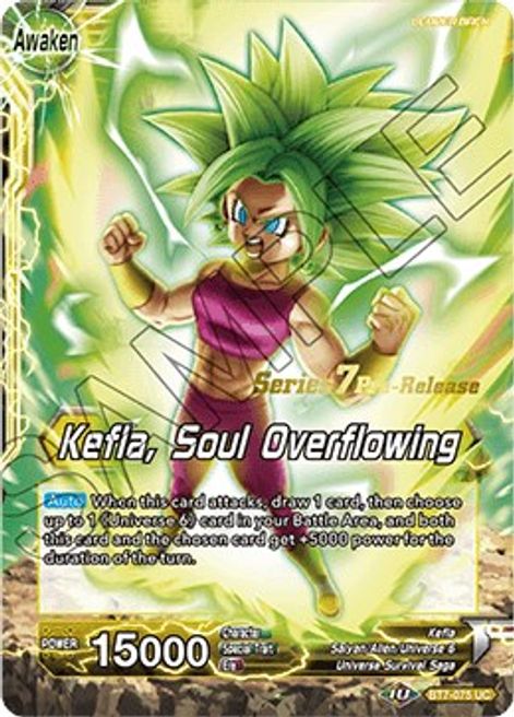 Caulifla & Kale // Kefla, Soul Overflowing - BT7-075 - UC - Assault of the Saiyans Series 7 Pre-Release Promo