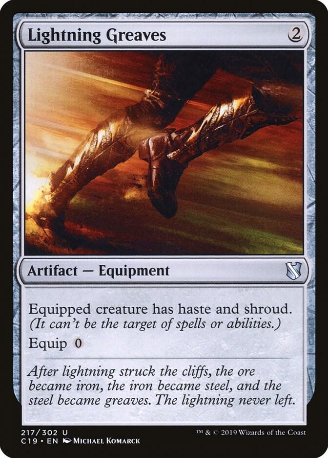 Lightning Greaves - 217/302 - Uncommon Commander 2019