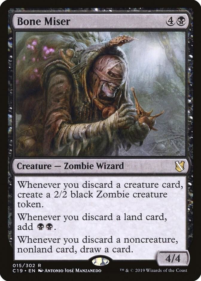 Bone Miser - 015/302 - Rare Commander 2019