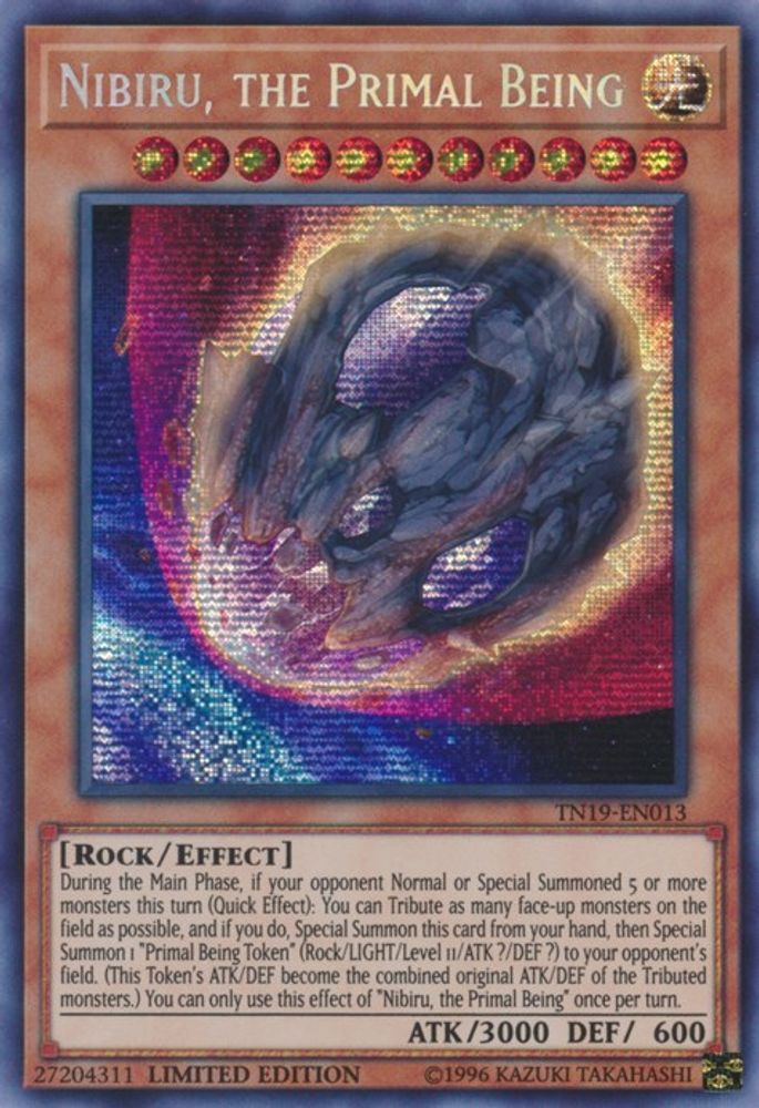 Nibiru, the Primal Being - (TN19-EN013) - Prismatic Secret Rare Limited