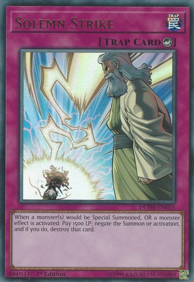 [US PRINT] Solemn Strike - Dude-en055 - Ultra Rare