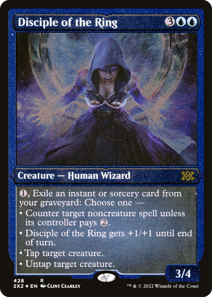 [ EF ] [FOIL] Disciple of the Ring (Foil Etched) #428 - RARE 2X2 - Double Masters 2022