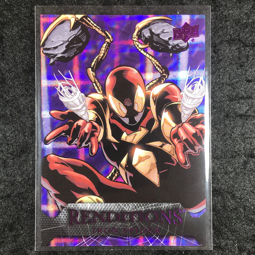 2024 Marvel Renditions Spider-Man IRON SPIDER Kingpin Purple Tie 74/99 #37