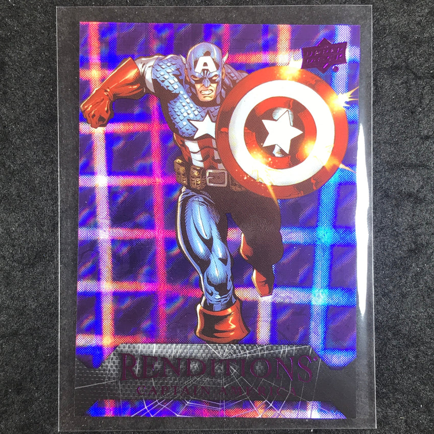 2024 Marvel Renditions Spider-Man CAPTAIN AMERICA Kingpin Purple Tie 71/99 #79
