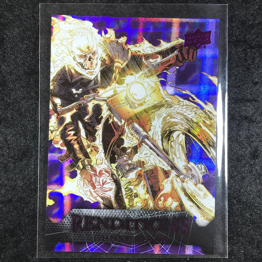 2024 Marvel Renditions Spider-Man GHOST RIDER Kingpin Purple Tie 61/99 #82