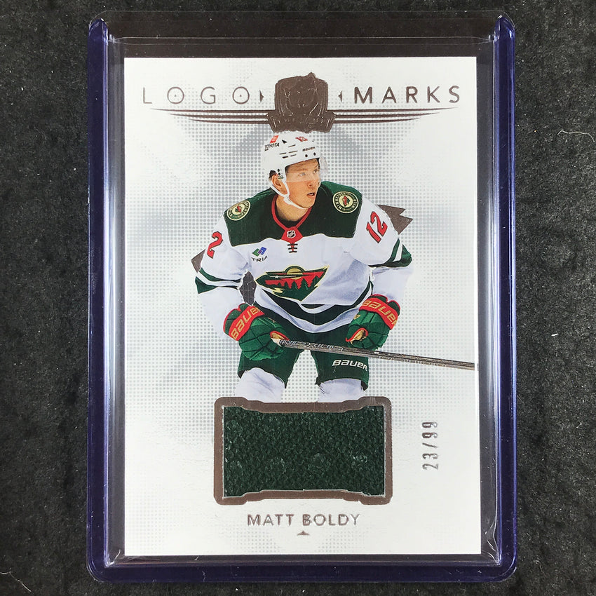 2024-25 The Cup Hockey MATT BOLDY Logomarks Jersey Relic 23/99