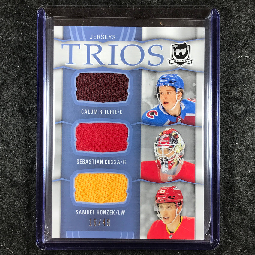 2024-25 The Cup Hockey RITCHIE COSSA HONZEK Cup Trios Jersey Relic 16/49