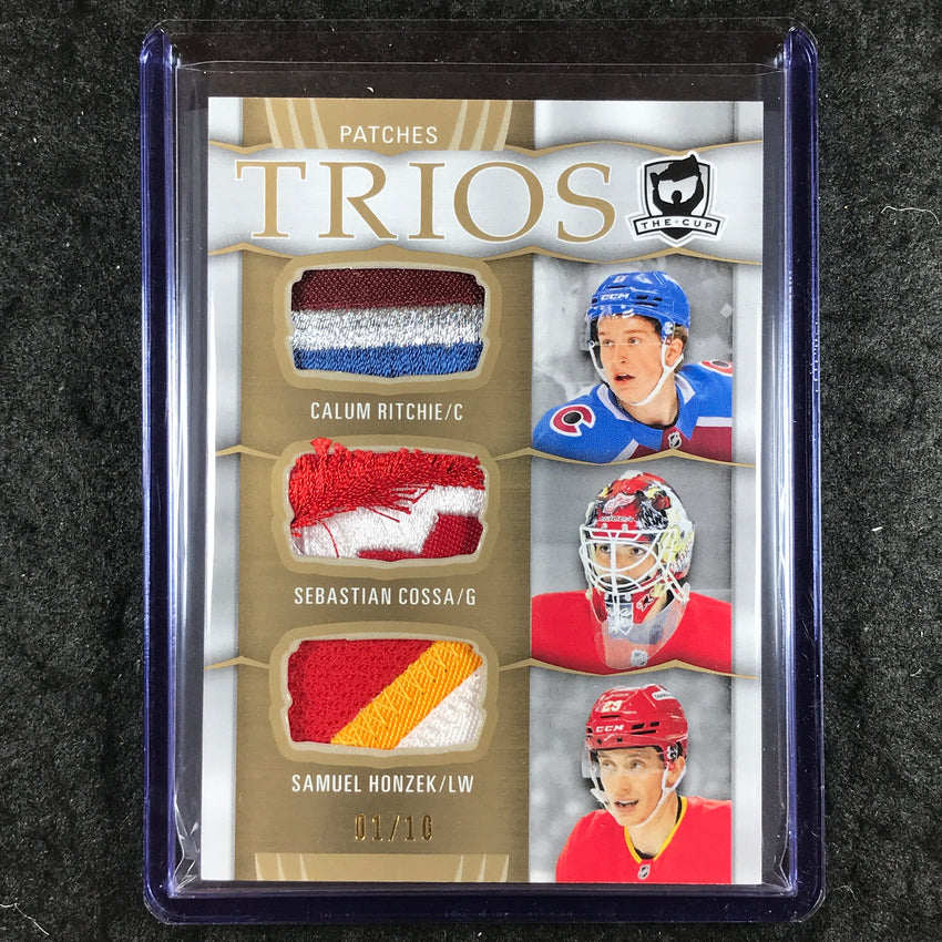 2024-25 The Cup Hockey RITCHIE COSSA HONZEK Cup Trios Gold Patch Relic 1/10