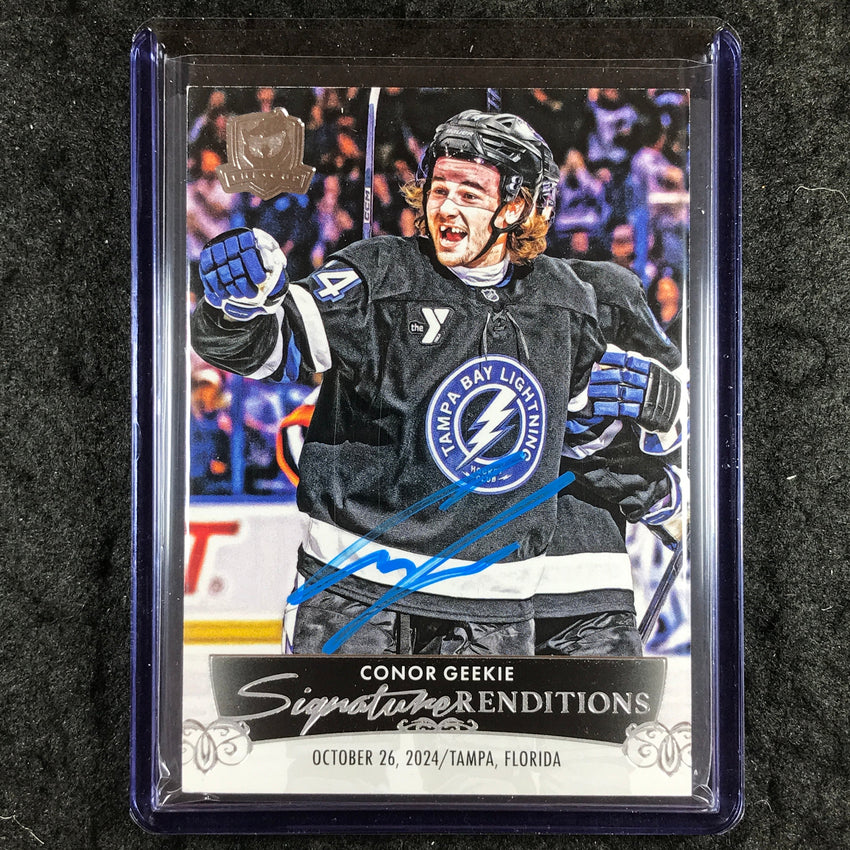 2024-25 The Cup Hockey CONOR GEEKIE Signature Renditions Auto #SR-GE