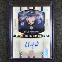 2024-25 The Cup Hockey COLE PERFETTI Enshrinements Auto 41/99