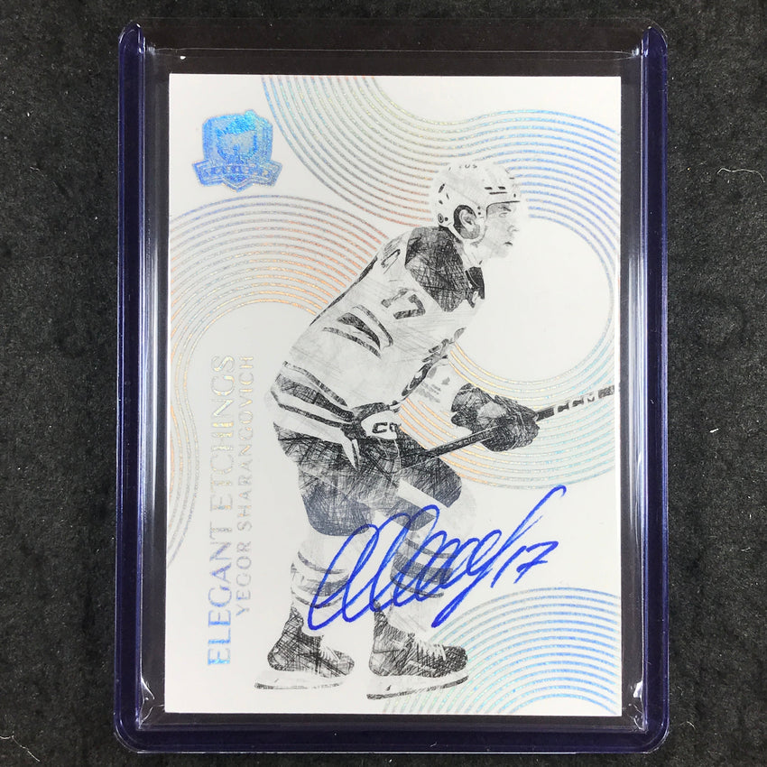 2024-25 The Cup Hockey YEGOR SHARANGOVICH Elegant Etchings Auto #EL-YS