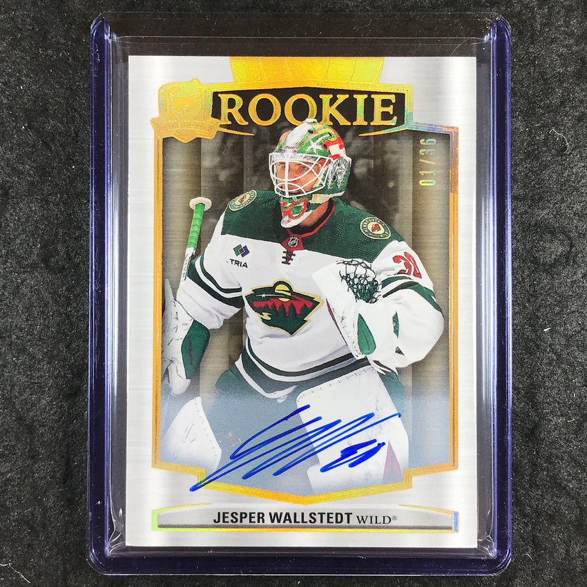 2024-25 The Cup Hockey JESPER WALLSTEDT Gold Foil Variation Rookie Auto 1/36