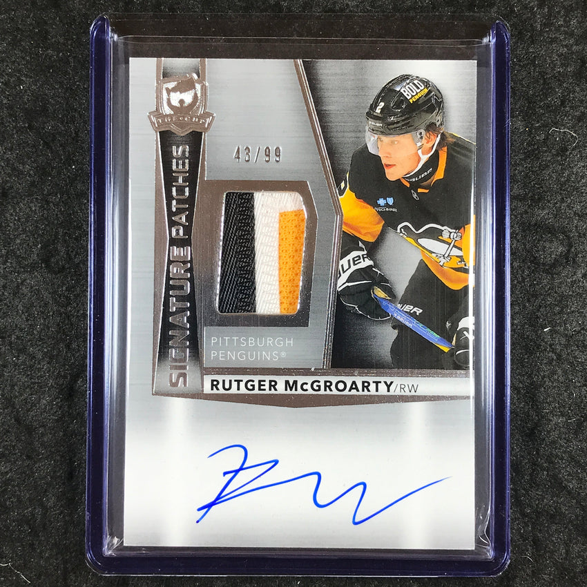 2024-25 The Cup Hockey RUTGER MCGROARTY Signature Patches Relic Auto 43/99