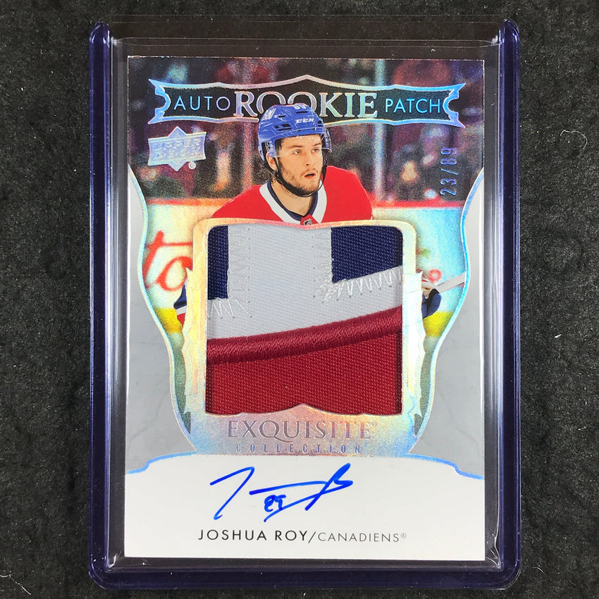 2024-25 The Cup Hockey JOSHUA ROY Exquisite Rookie Patch Auto 23/89