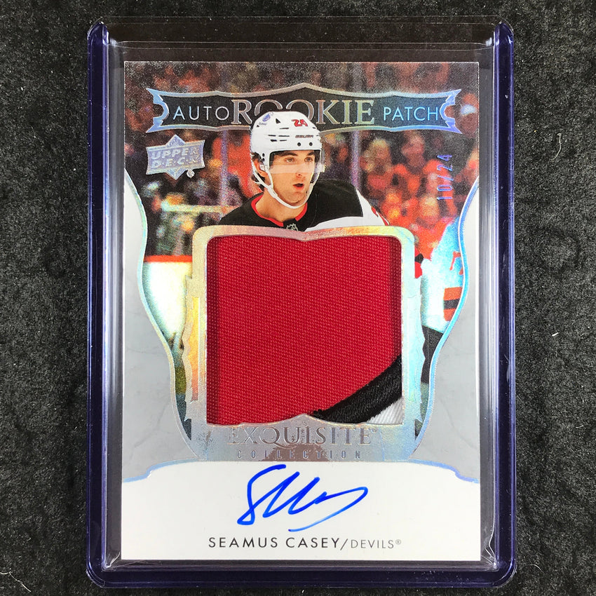 2024-25 The Cup Hockey SEAMUS CASEY Exquisite Rookie Patch Auto 10/24