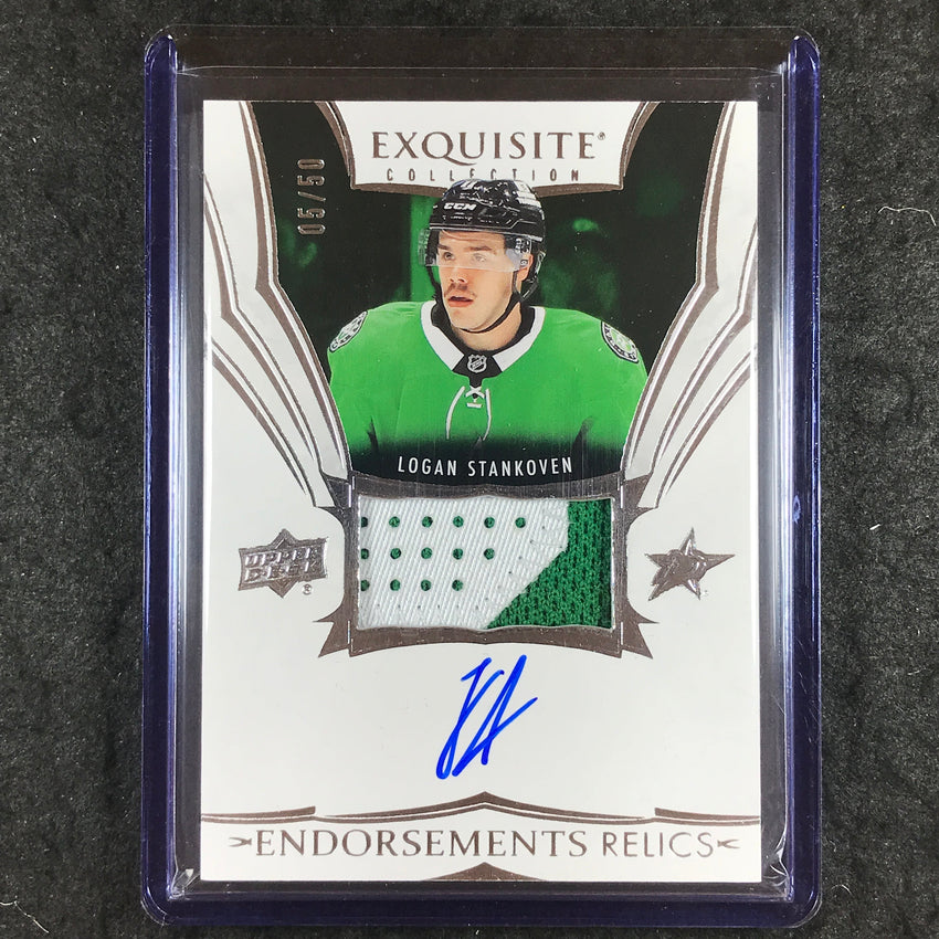 2024-25 The Cup Hockey LOGAN STANKOVEN Exquisite Endorsements Patch Auto 5/50