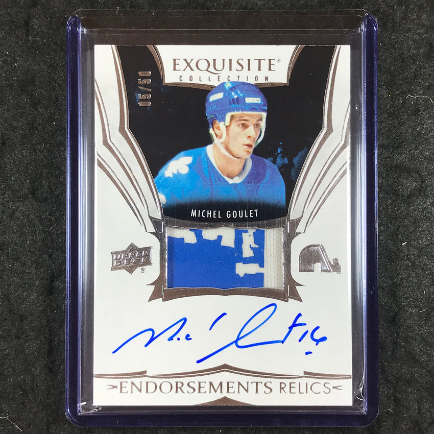 2024-25 The Cup Hockey MICHEL GOULET Exquisite Endorsements Patch Auto 5/50