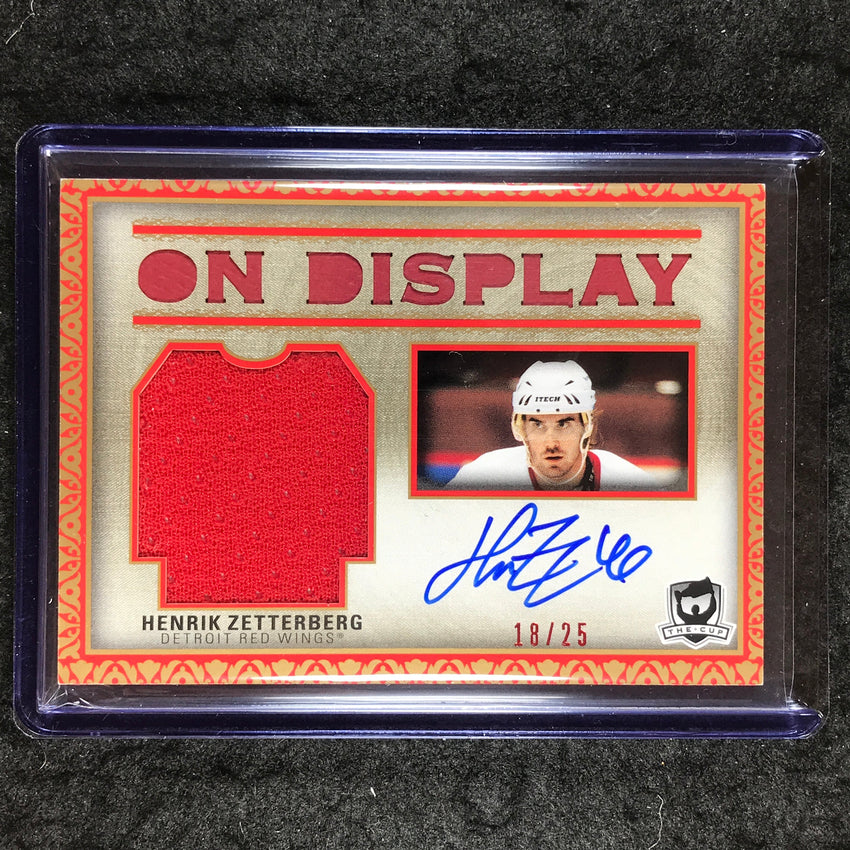 2024-25 The Cup HENRIK ZETTERBERG 22-23 Update On Display Jersey Auto 18/25