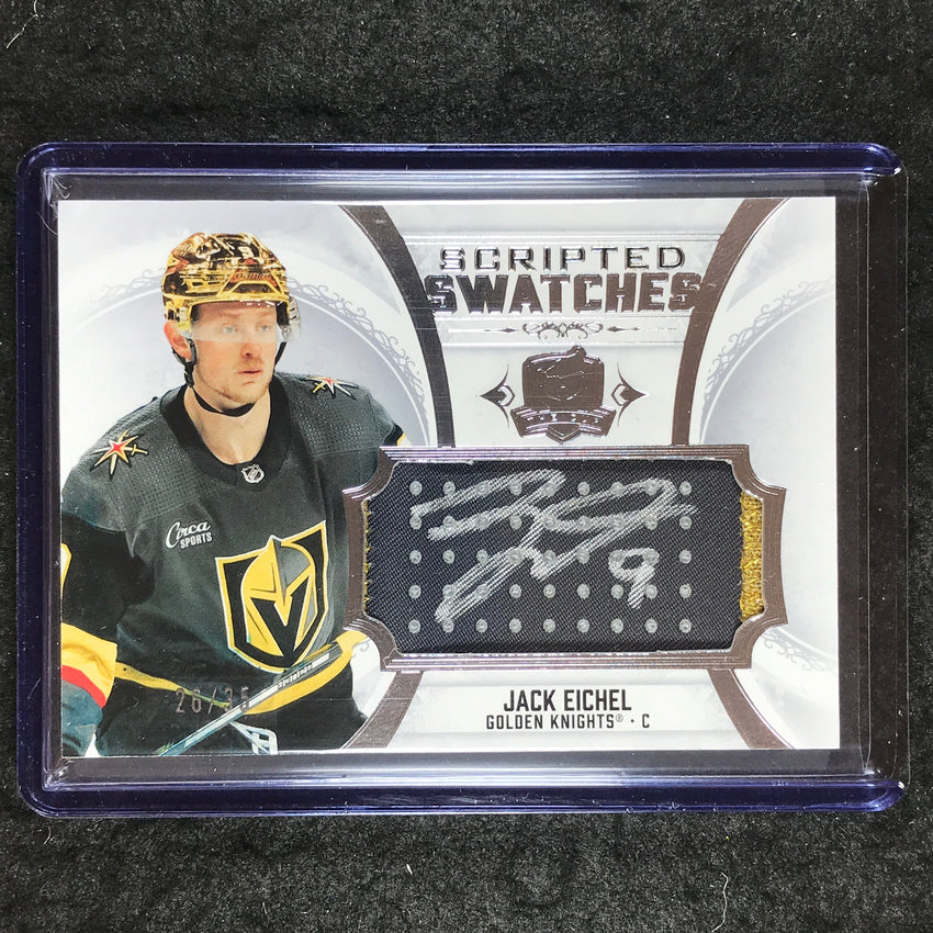 2024-25 The Cup Hockey JACK EICHEL 22-23 Update Scripted Swatches Auto 26/35