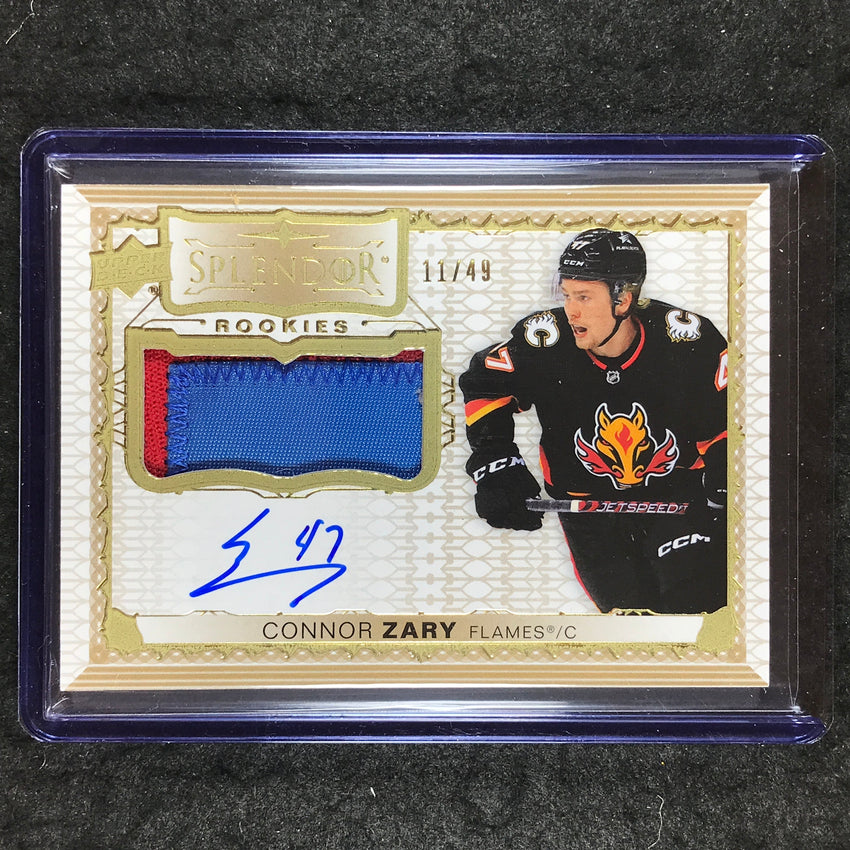 2024-25 The Cup Hockey CONNOR ZARY 23-24 Update Splendor Rookie Patch Auto 11/49