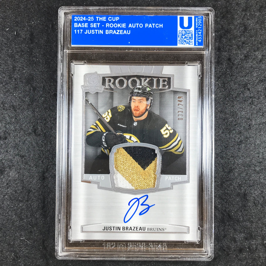 2024-25 The Cup Hockey JUSTIN BRAZEAU Rookie Patch Auto 33/249 [ENCASED]