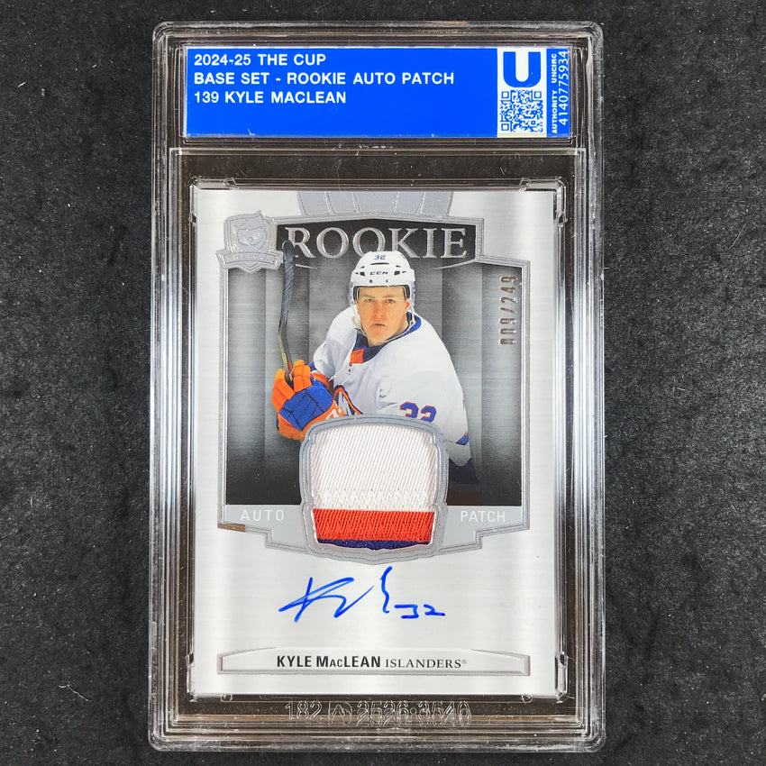 2024-25 The Cup Hockey KYLE MACLEAN Rookie Patch Auto 9/249 [ENCASED]