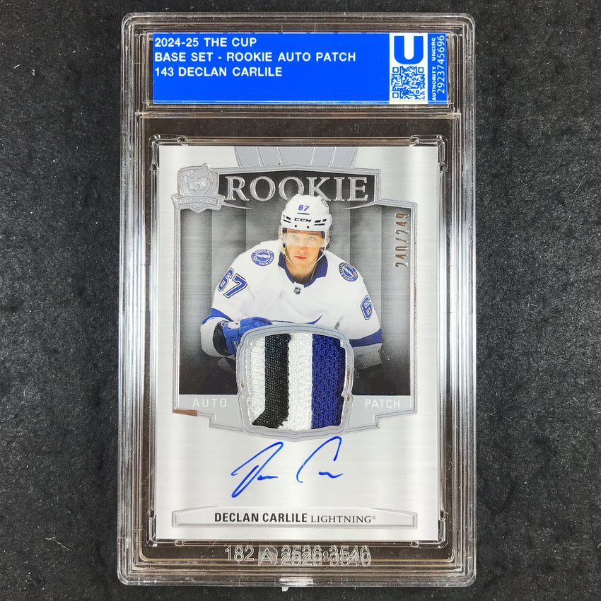 2024-25 The Cup Hockey DECLAN CARLILE Rookie Patch Auto 240/249 [ENCASED]