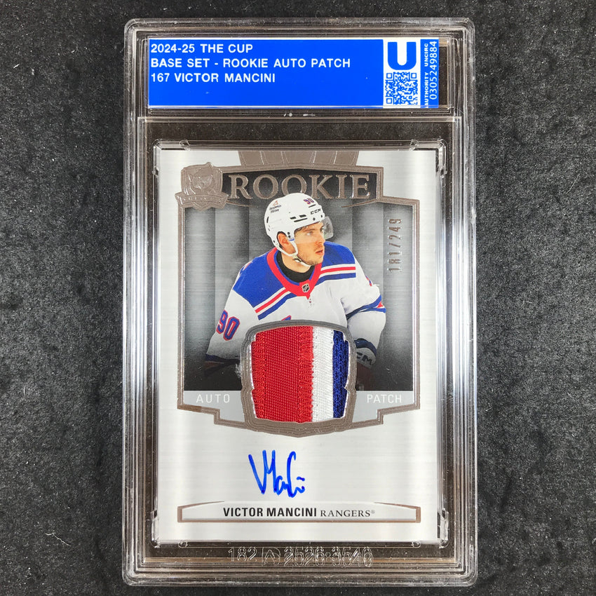 2024-25 The Cup Hockey VICTOR MANCINI Rookie Patch Auto 181/249 [ENCASED]
