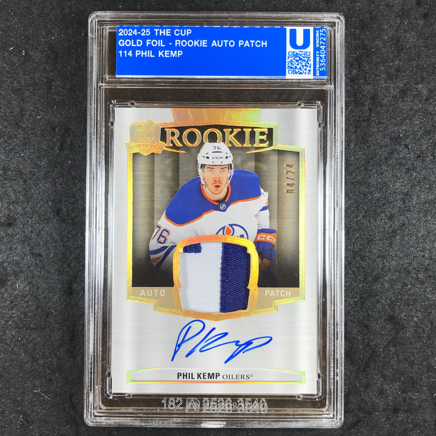 2024-25 The Cup Hockey PHIL KEMP Rookie Patch Auto Gold 4/24 [ENCASED]