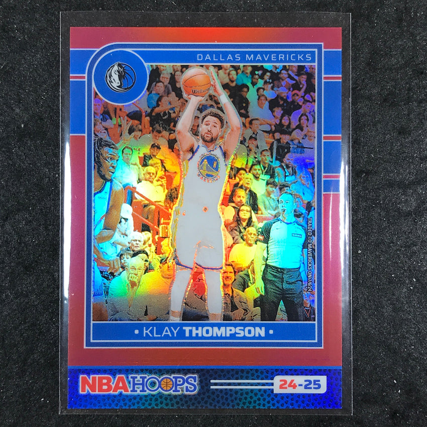 2024-25 Hoops KLAY THOMPSON Premium Red Prizm 78/99 #3